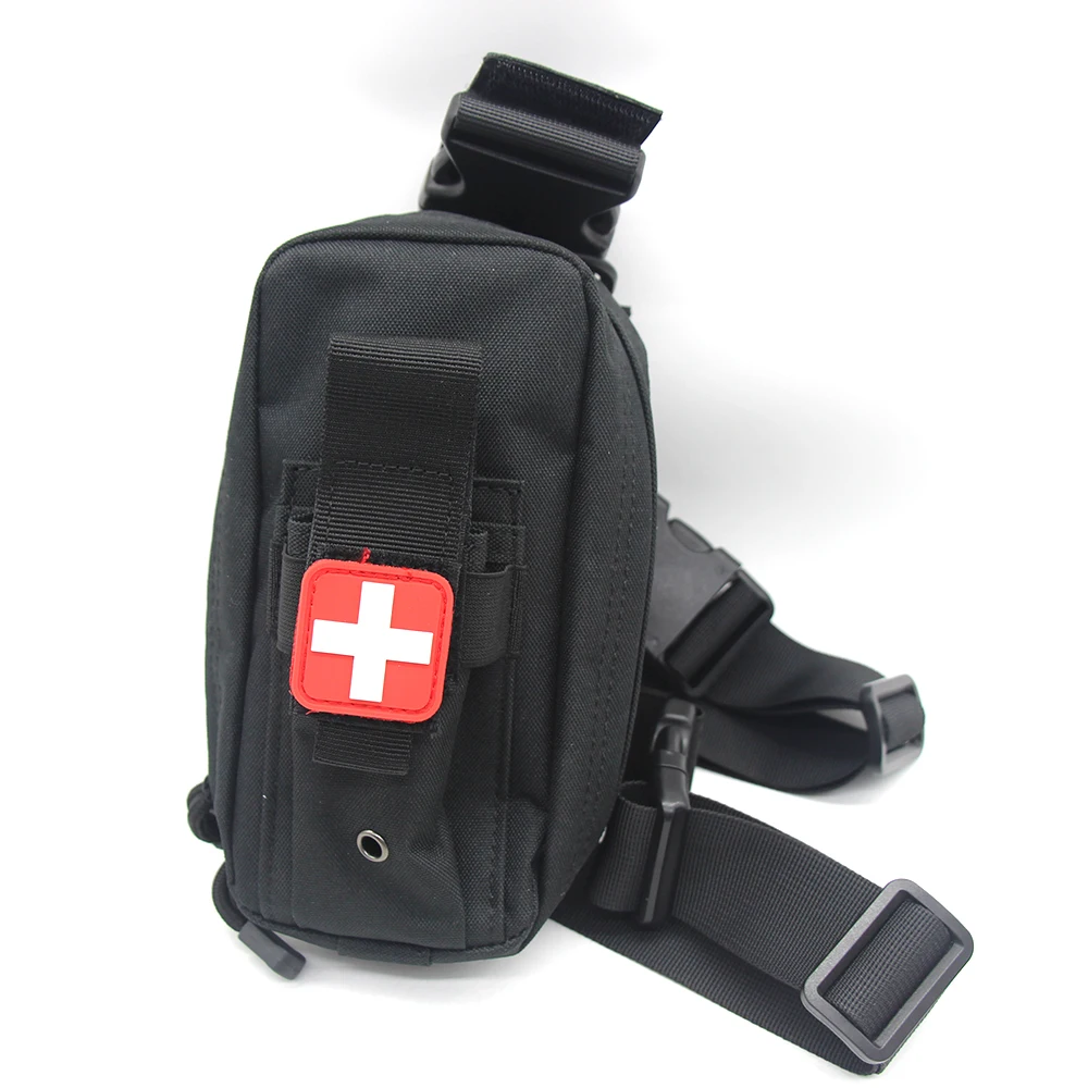 Funda Universal para pierna caída, bolsa táctica para muslo, plataforma para pierna, bolsa de supervivencia de emergencia EDC para traumatismos médicos de alta resistencia - imagen 3