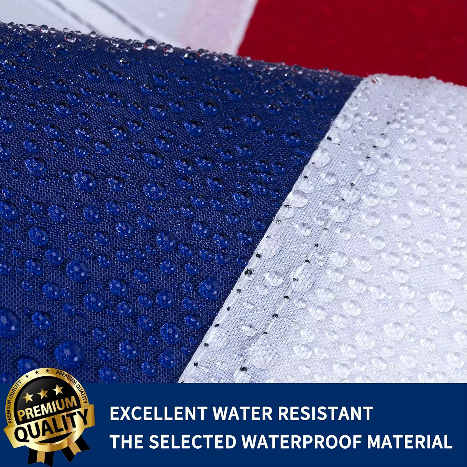 Bandera británica 90x150 cm bordada resistente con ojal - imagen 5