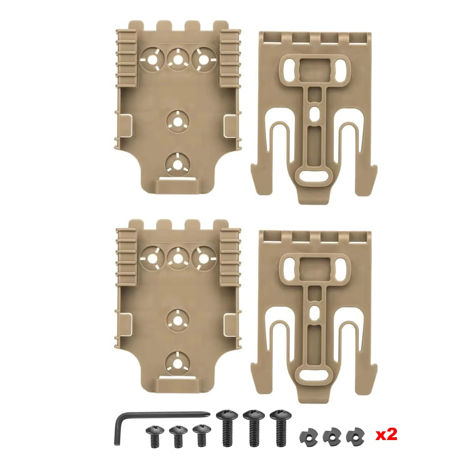 Sistema de bloqueo táctico QLS 19 22 Kit funda de pistola adaptador de cinturón pistola receptor rápido y horquilla caza tiro entrenamiento equipo Airsoft - imagen 4