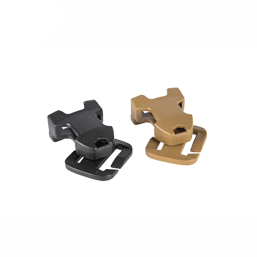 Mochila táctica para caza al aire libre, hebilla Molle de liberación rápida, hebillas giratorias, accesorios para mochila, correas con hebilla