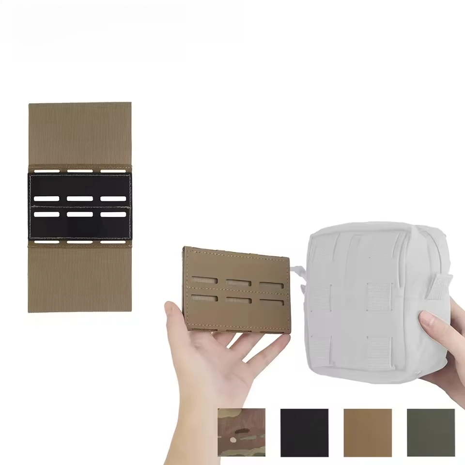 Faja táctica MOLLE de tres filas, Panel, cinturón, organizador de cuchillos de liberación rápida para equipo Airsoft al aire libre, sistema de fijación Modular - imagen 4