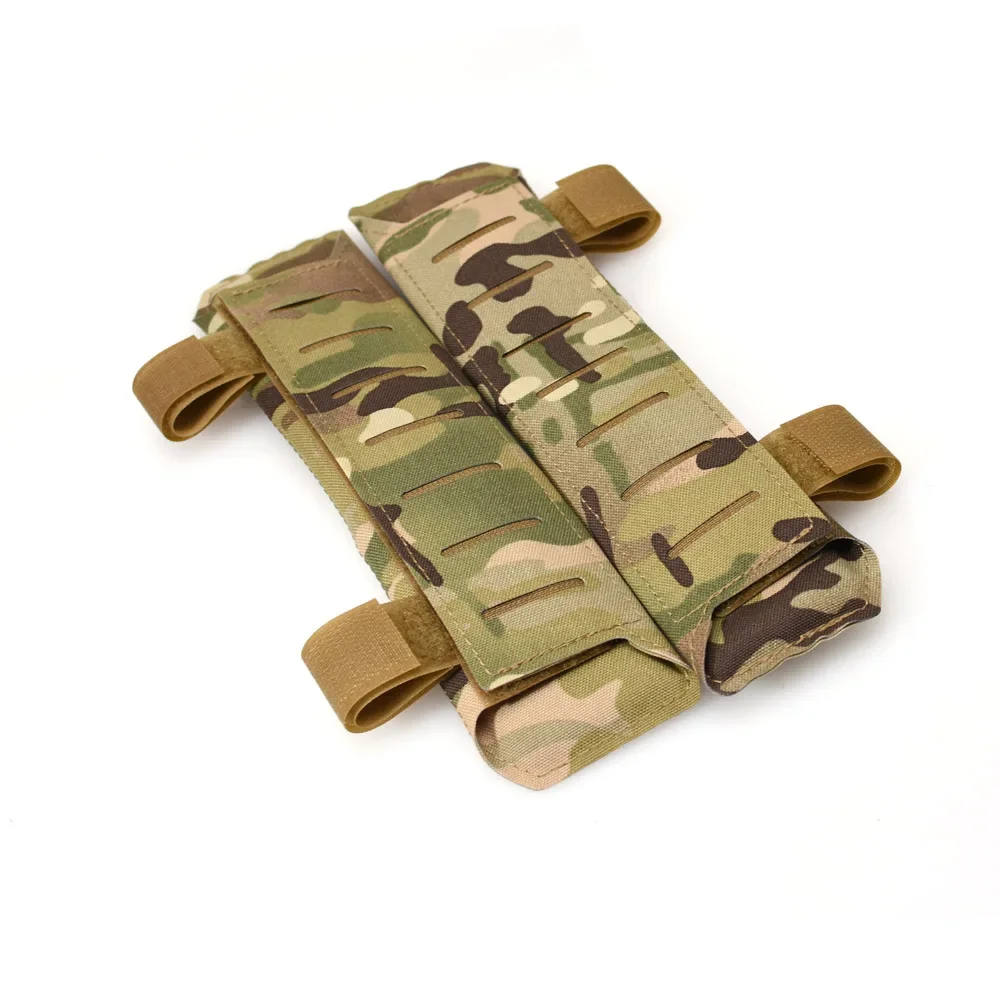 1 par de soporte de placa táctica, conjunto de hombreras, chaleco, correas de corte láser, cubierta - imagen 3