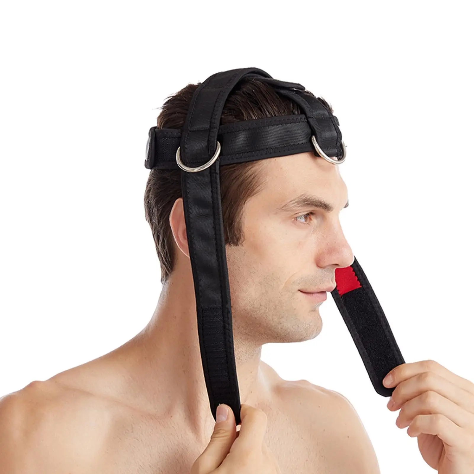 Arnés de cuello entrenamiento pesas – Fortalecimiento cervical táctico - imagen 4
