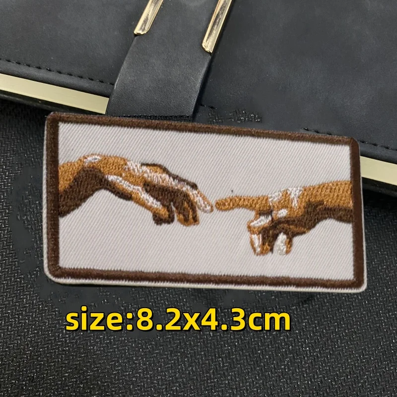 Fearless Love bordado de mano a corazón en la ropa, Parche de gancho y bucle, pegatina de mochila táctica, insignia de moral, parches militares - imagen 4