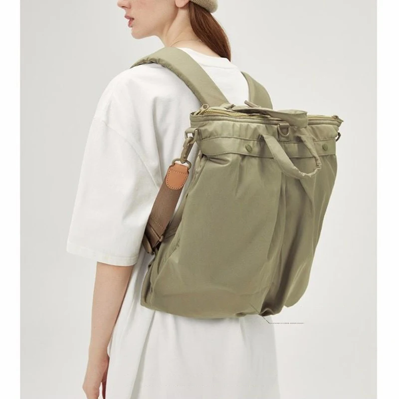 Bolso para casco Lawaia, mochila retro, bolso cruzado, bolso de mano versátil para ir al trabajo, paquete de estética neutra 3 en 1 para jóvenes y adolescentes - imagen 4