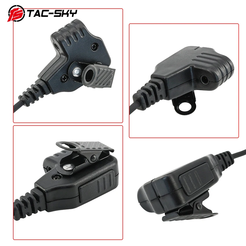 Adaptador Ptt para auriculares tácticos de TAC-SKY, cascos electrónicos de tiro, para modelos Walker's Razor/Hunt Leight /ZOHAN EM054 - imagen 2