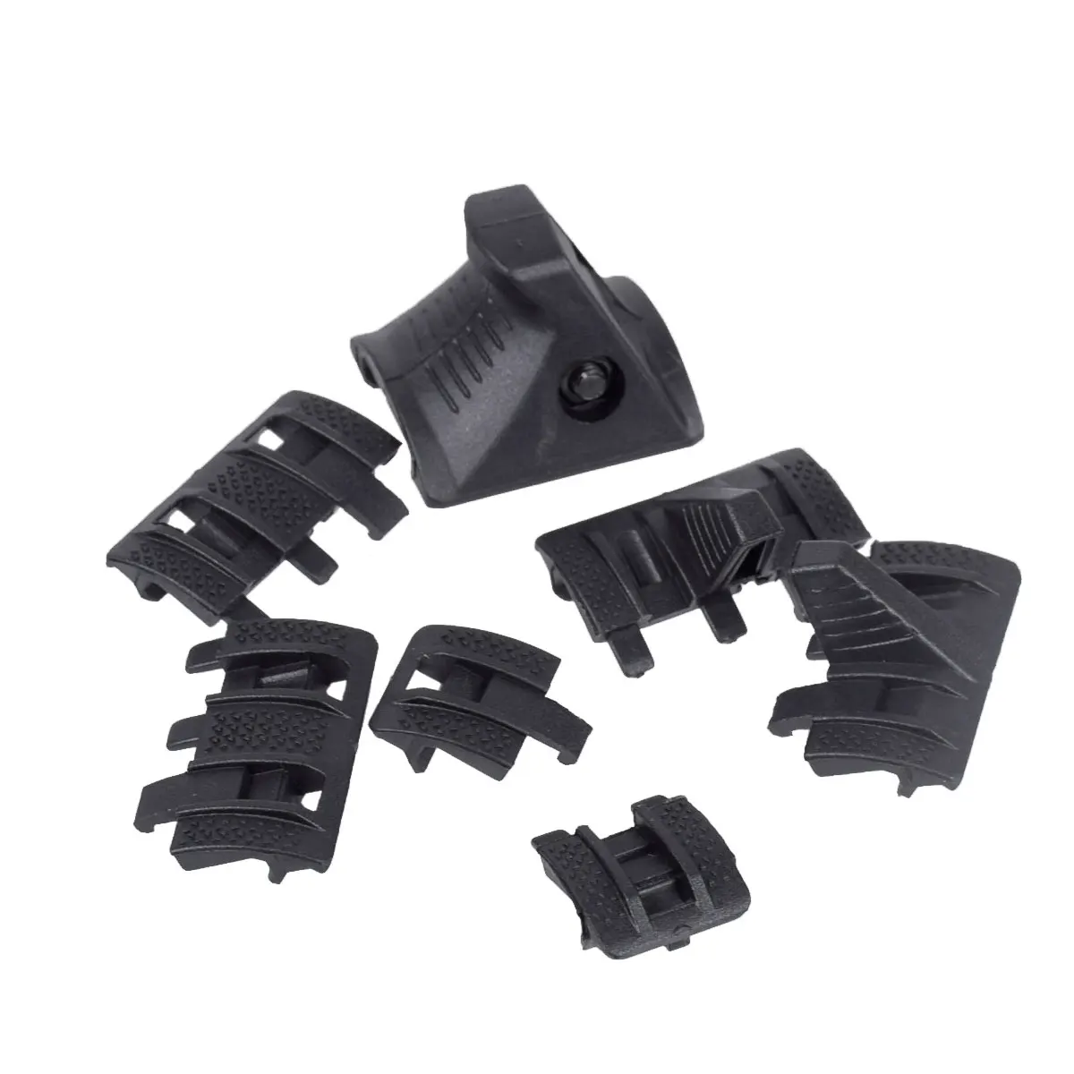 Paquete de 4 unidades de Kit de cubierta de riel de parada de mano Airsoft, cubierta de riel Picatinny para guardamanos tácticos AK AR15 M4, accesorios para pistola de Rifle - imagen 5