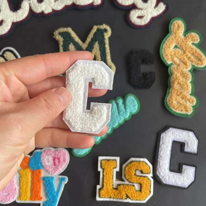 Parches para coser con letras, insignias de chenilla, Liberty, 5 piezas - imagen 5