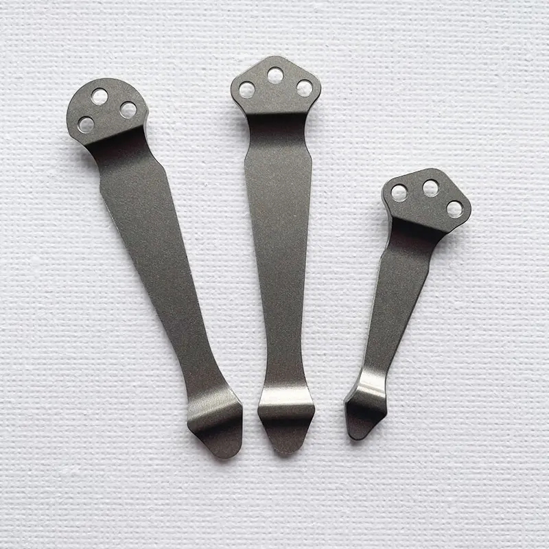 Clip trasero de aleación de titanio para Para2 C81, BM 551,BM Bugout 535, cuchillo de bolsillo plegable, herramienta de Clip de cintura, accesorios de bricolaje, 1 pieza - imagen 3
