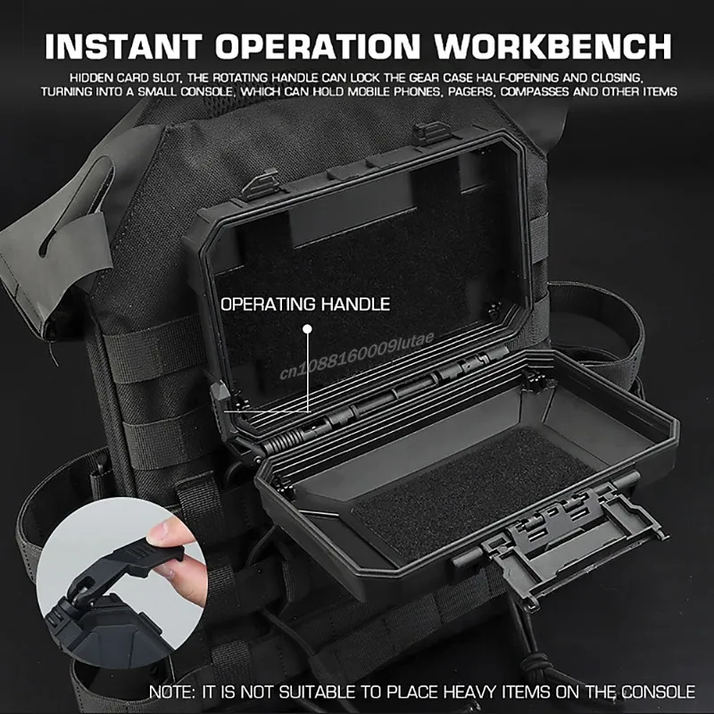 Estuche táctico, caja de equipo instantáneo para chaleco Airsoft, bolsa MOLLE, caja de herramientas protectora impermeable, caja de herramientas de almacenamiento para caza al aire libre - imagen 4