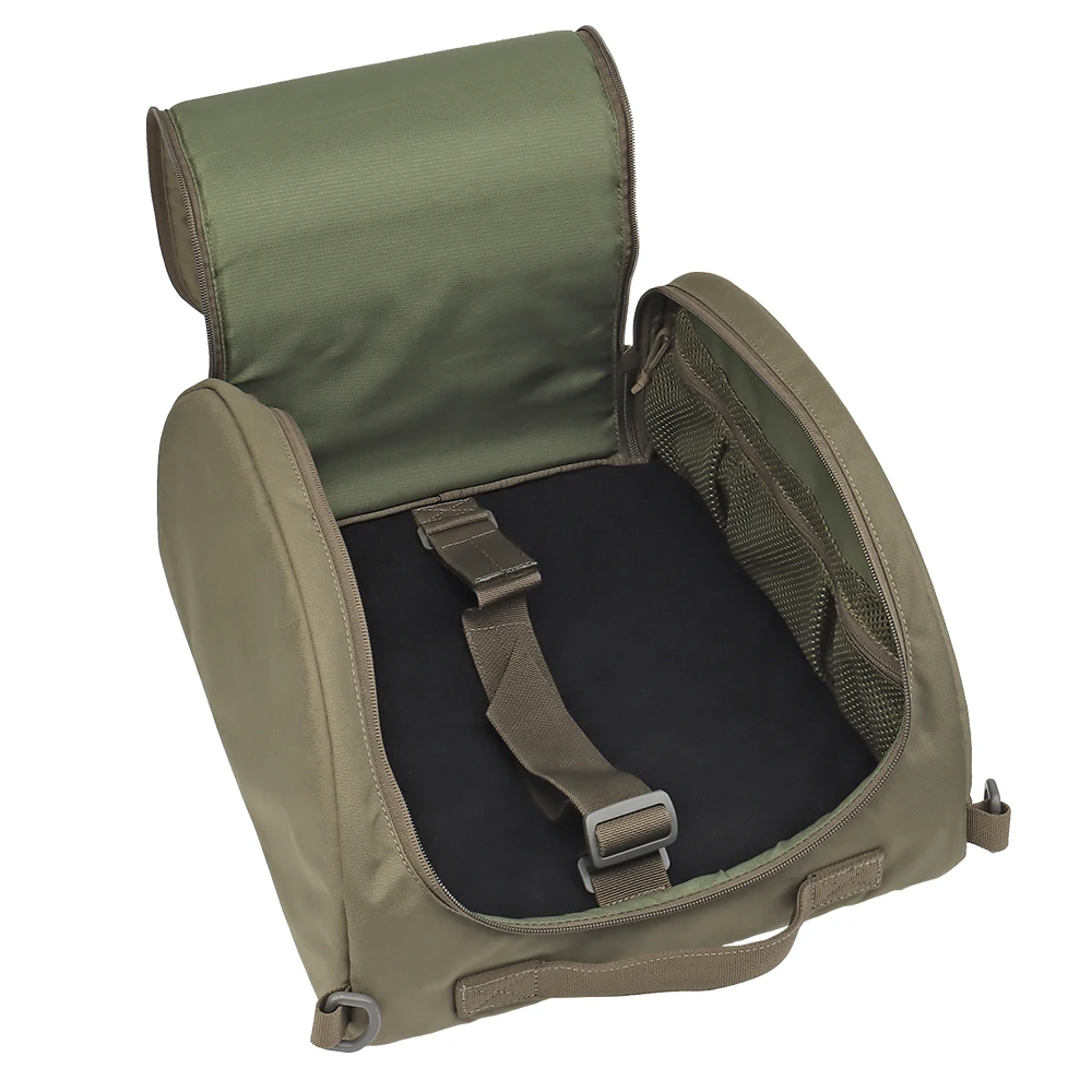 Bolsa táctica para casco, gran capacidad, para caza al aire libre, Airsoft, almacenamiento rápido para casco, bolsa de transporte, diseño de mano, equipo para casco de montar - imagen 5