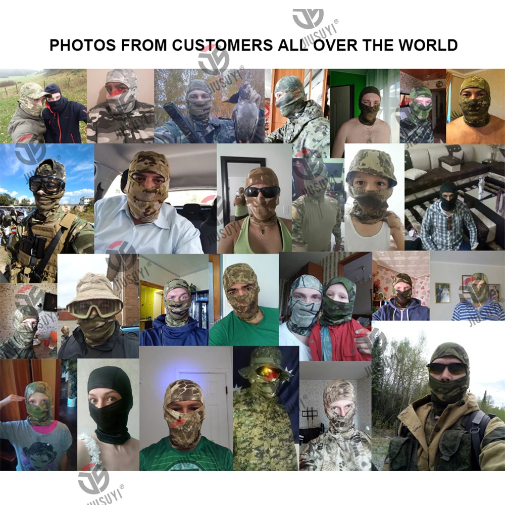Pasamontañas de secado rápido máscara de camuflaje deportes al aire libre cubierta facial completa caza pesca Camping ciclismo casco forro capucha gorra hombres - imagen 3