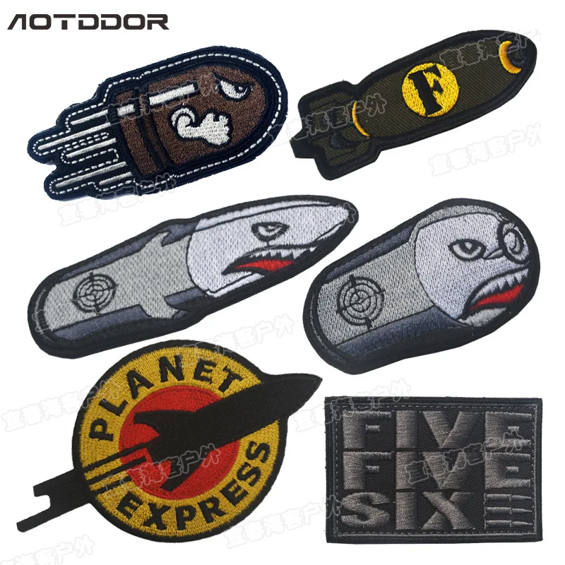 Parches de francotirador Hunter Airsoft, insignias militares de calavera de la muerte DEVGRU, pegatinas de gorra cruzada con forma de pistola táctica del ejército, 1 ud. - imagen 2