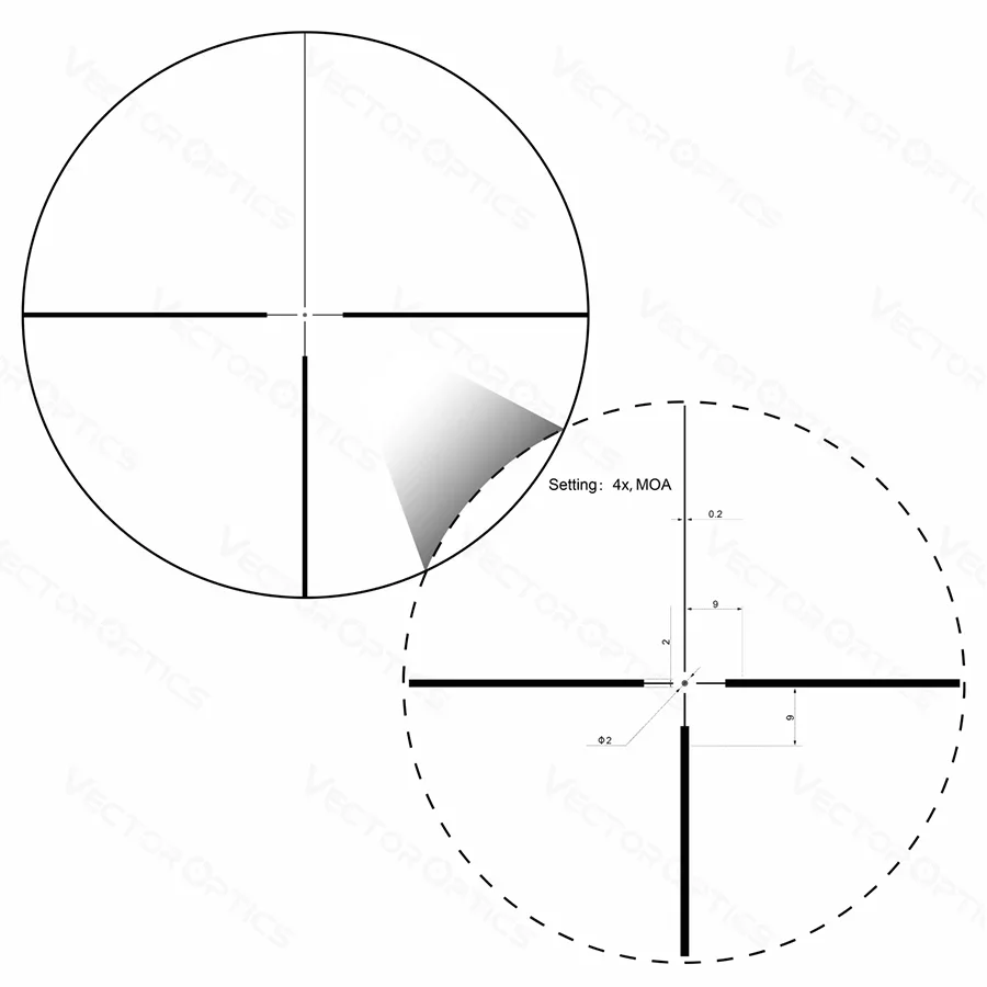 Vector Optics Grizzly 1-4X24 Sfp Mira telescópica de caza # 4 para Ar 15.223 Envío desde Rusia - imagen 4