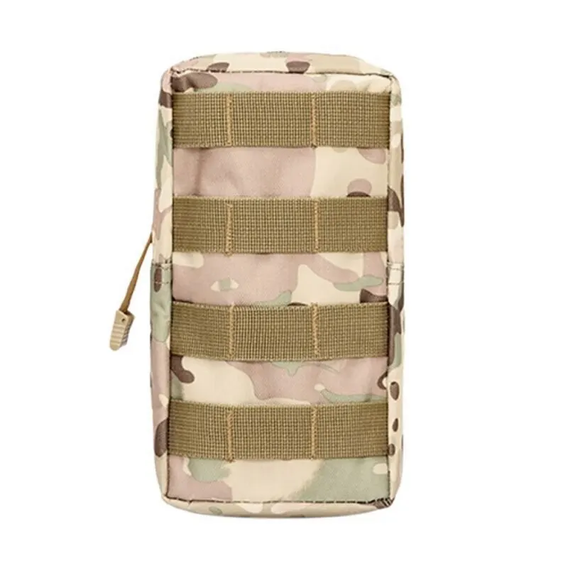 Bolsa de cintura táctica Molle al aire libre 600D camuflaje caqui militar de almacenamiento Fanny Pack para la caza mochila chaleco táctico adjunto