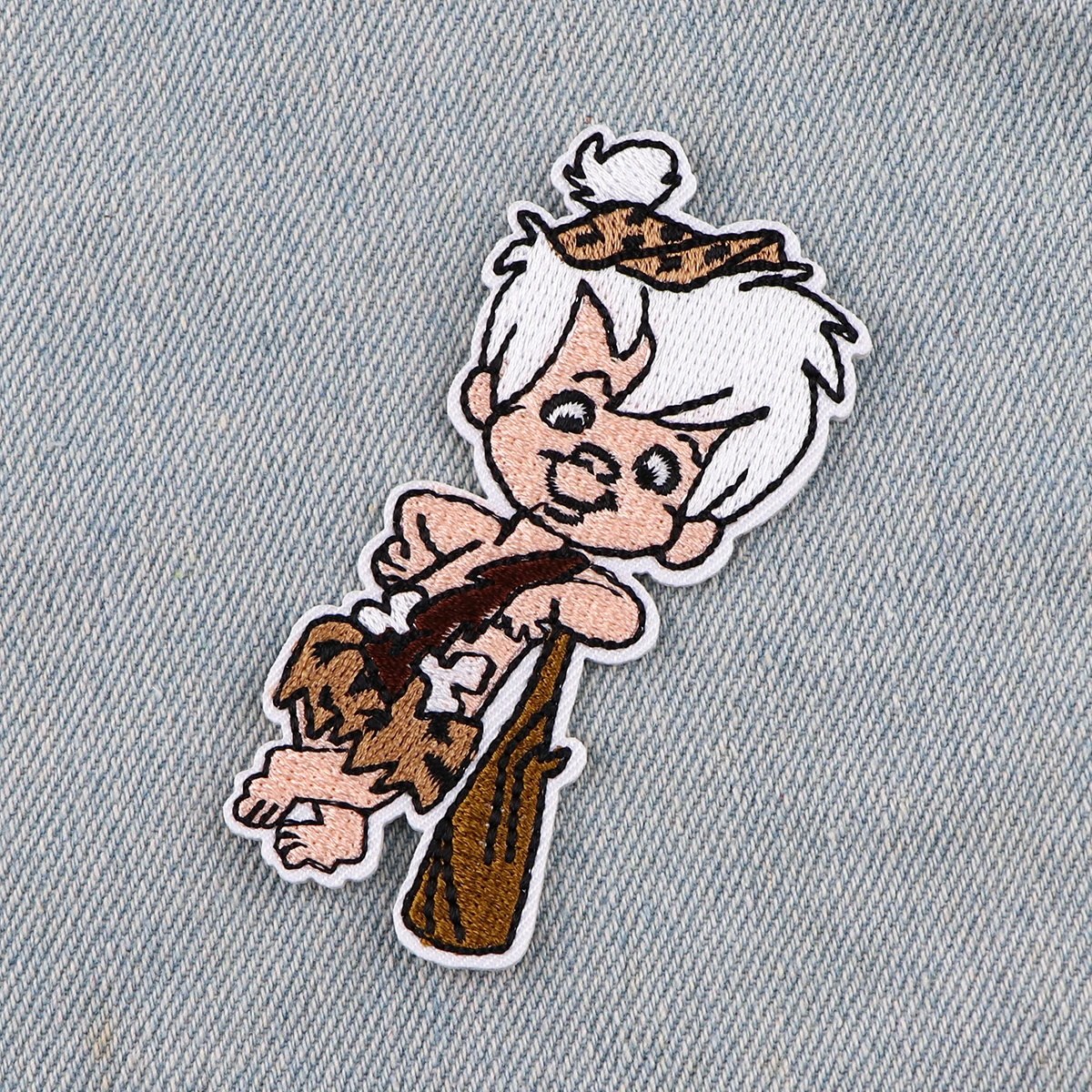 Parches bordados de Alien de dibujos animados para ropa, pegatinas para planchar en la ropa, rayas, apliques Diy - imagen 4