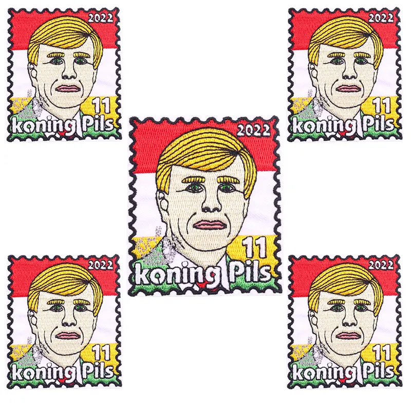 Parche con emblema de Oeteldonk de Países Bajos, parche bordado para planchar, parches para ropa, parche para coser Carnaval de Países Bajos, venta al por mayor, 5 uds. - imagen 5