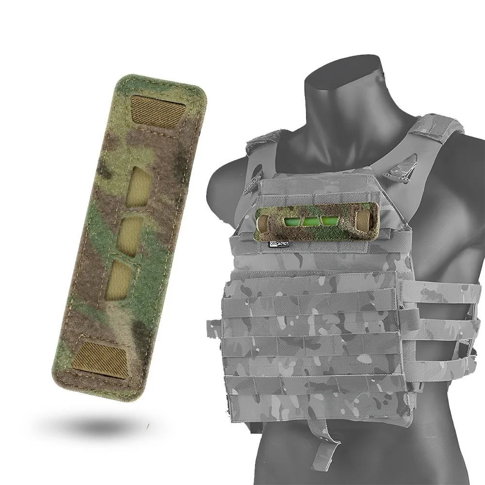 Bolsa táctica para barras luminosas, soporte de luz con gancho y bucle para corte láser de Paintball Airsoft, bolsa de luz fluorescente de nailon 500D