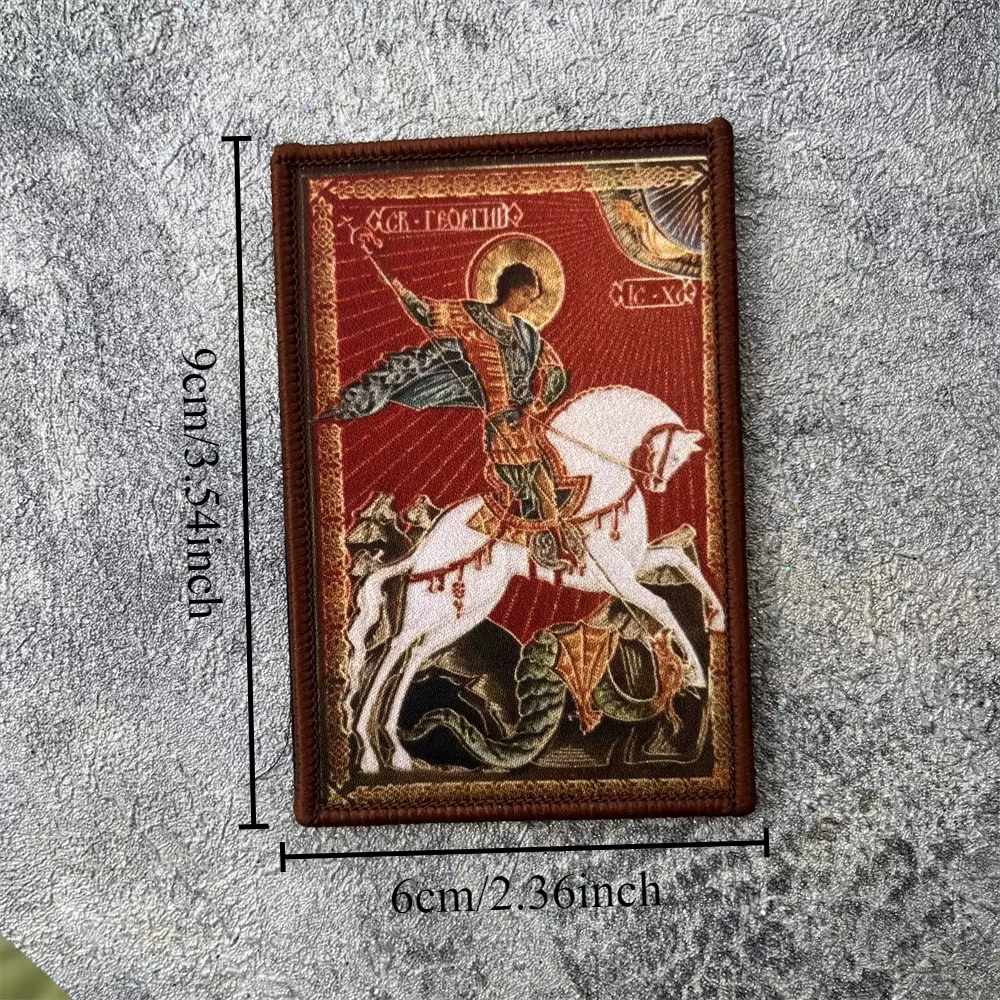 Parche táctico San Jorge a caballo – Insignia con velcro - imagen 2