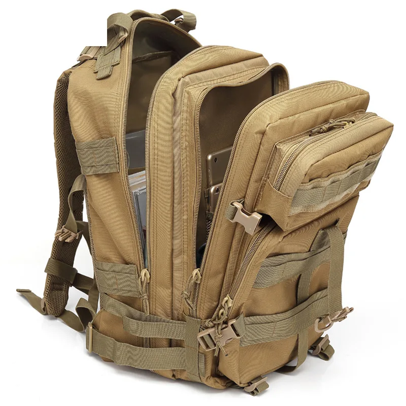 Mochila multifunción de acampada para hombre, bolsa táctica de camuflaje para deportes al aire libre, tela de nailon, resistente al agua, 30L/50L - imagen 4