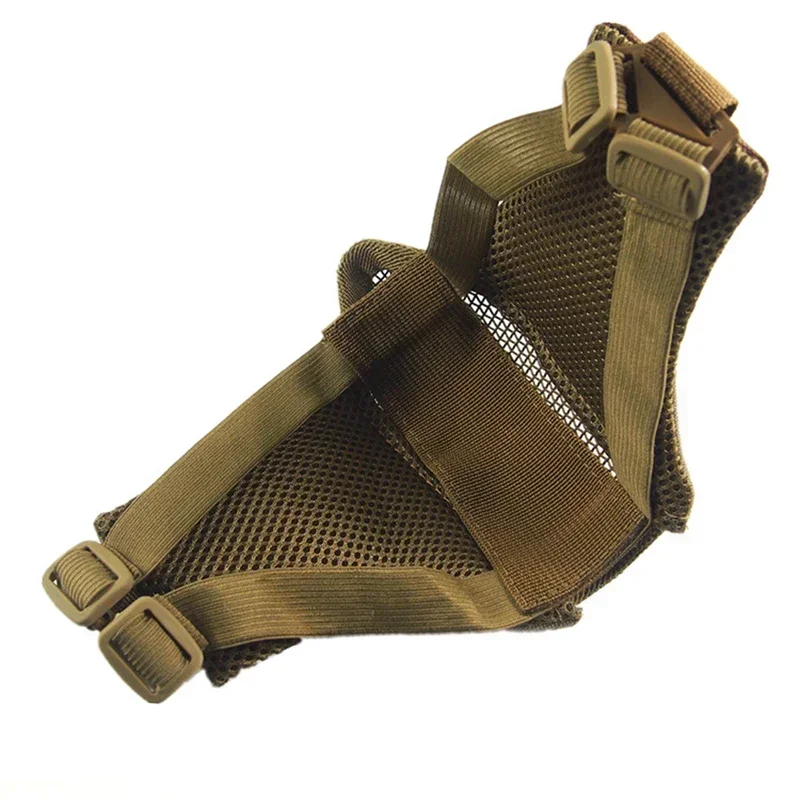 Máscara táctica pliable media cara – Nylon resistente Airsoft y paintball - imagen 5