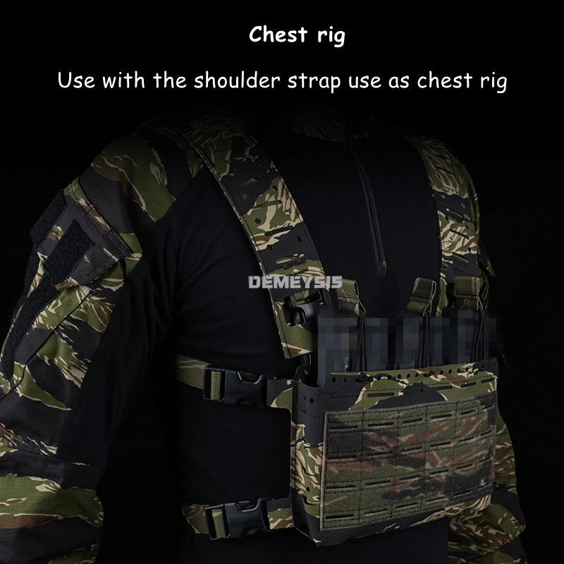 Chalecos de entrenamiento de caza al aire libre, chaleco táctico desmontable multifuncional, conjunto de plataforma para el pecho, Airsoft, Paintball, Wargmae, chaleco MOLLE - imagen 5