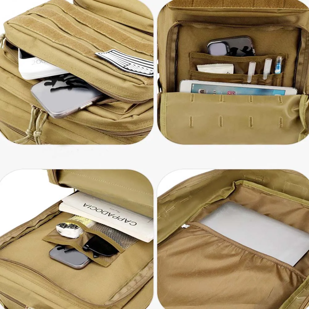 Mochila deportiva táctica de 45L, paquete de asalto del ejército Molle, paquete de asalto de 3 días, mochila de senderismo, mochila duradera para equipo al aire libre - imagen 4