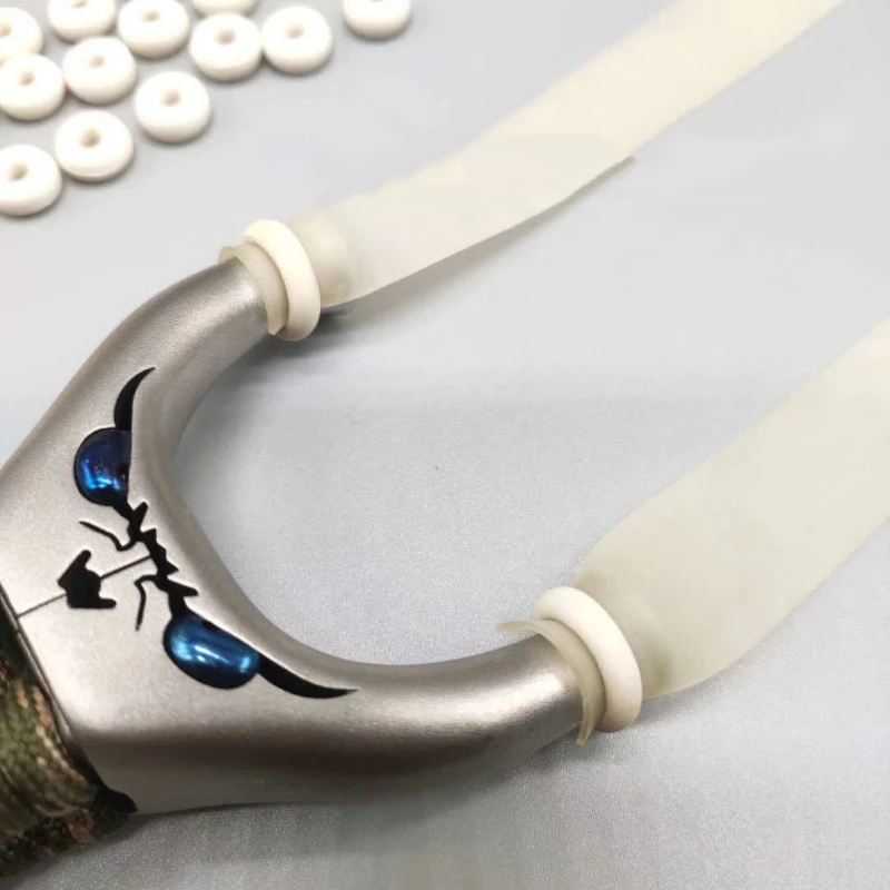 Bandas de goma para atar tirachinas, anillos de goma, cabeza de arco para tirachinas, bandas de goma planas, accesorios para tirachinas de instalación rápida - imagen 3