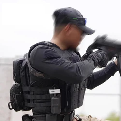 Camiseta de Rugby estilo velocidad táctica, camiseta de secado rápido, camiseta de adiestramiento al aire libre para hombre, camiseta de manga larga con bolsillo en el brazo, camisa de secado rápido