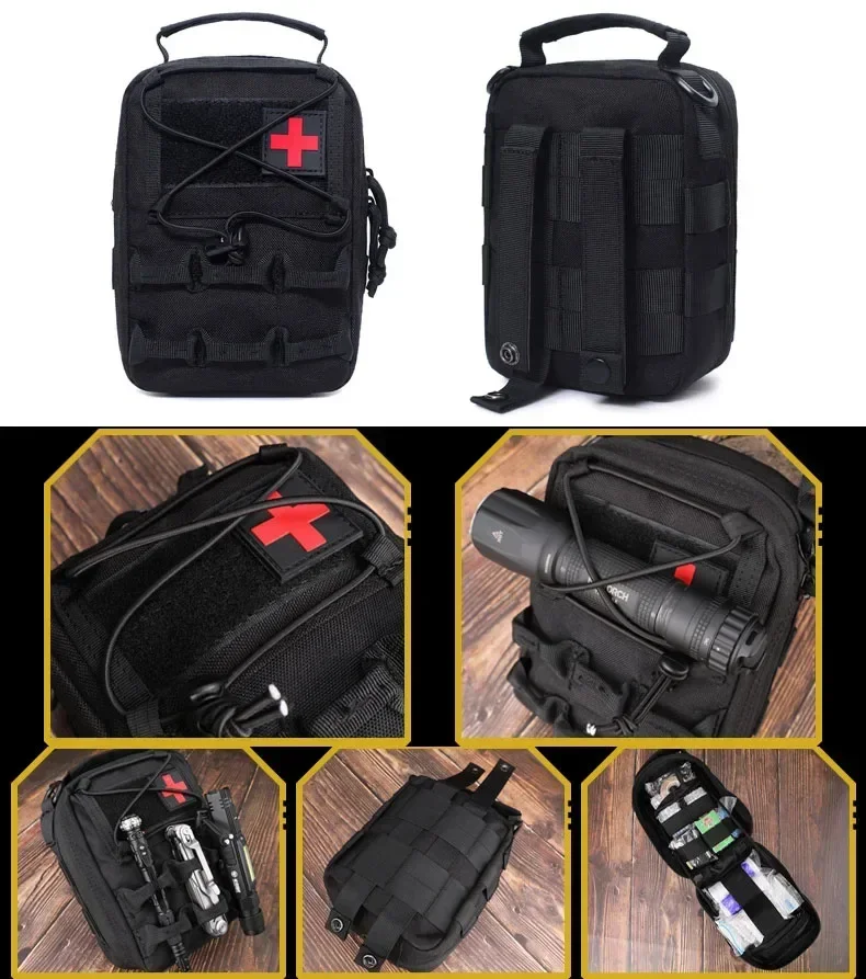 Bolsa Molle EMT, herramienta EDC, riñonera, soporte para teléfono, bolso para deportes al aire libre, Camping, senderismo, accesorios de caza, bolsas organizadoras - imagen 3