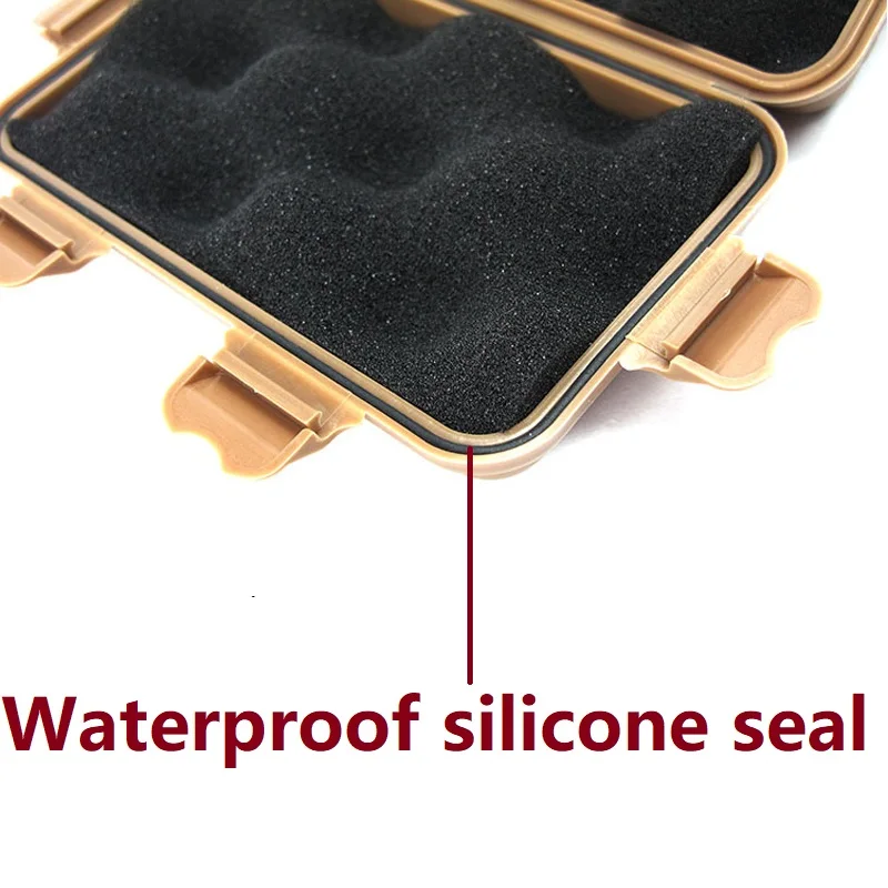 Caja de almacenamiento táctica EDC para exteriores, contenedor de supervivencia, práctico, antipresión, a prueba de golpes, impermeable, hermético, tamaño L - imagen 4