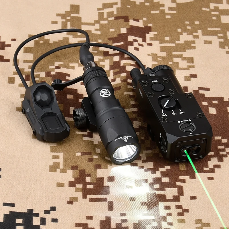 Interruptor de Control Táctico CQBL rojo punto verde azul IR con SF M600C M300A linterna Airsoft Luz de caza CQBL-1 Axon doble interruptor - imagen 4