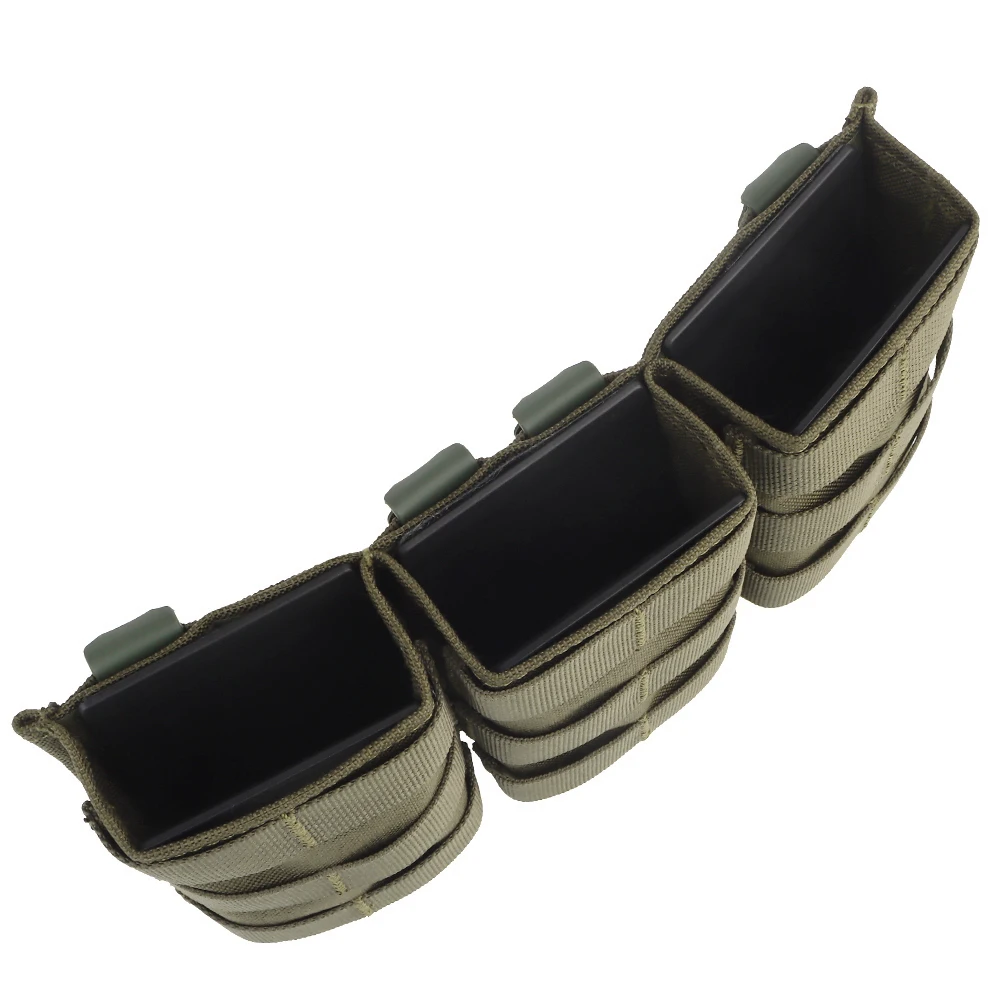 Bolsa de Triple cargador, insertos de retención MAG con solapa frontal, Clip de Malice para LV119, FSCK, AVS, FCPC, chaleco táctico, 5,56, 7,62 - imagen 4