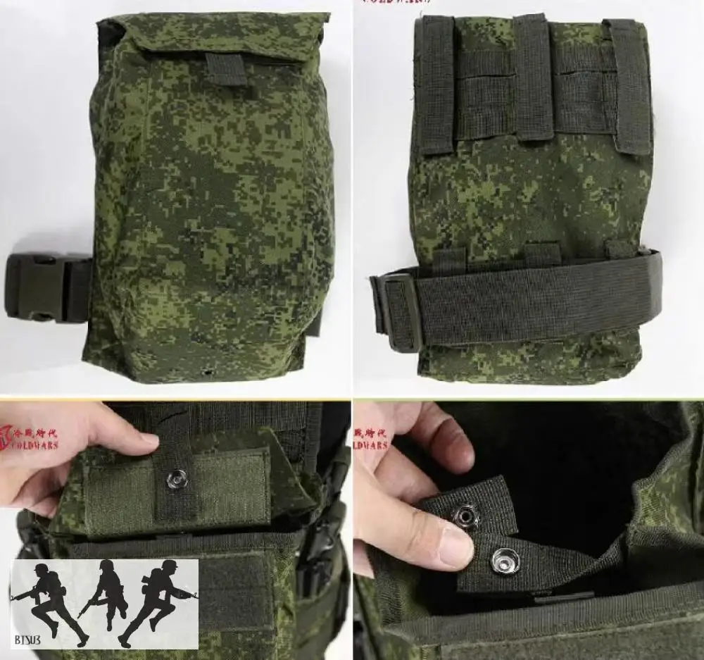 Bolsa de suspensión de pierna táctica antisalpicaduras 1000D para mascarillas, bolsa de camuflaje/EMR 6SH117, ruin ATFG ruso - imagen 3