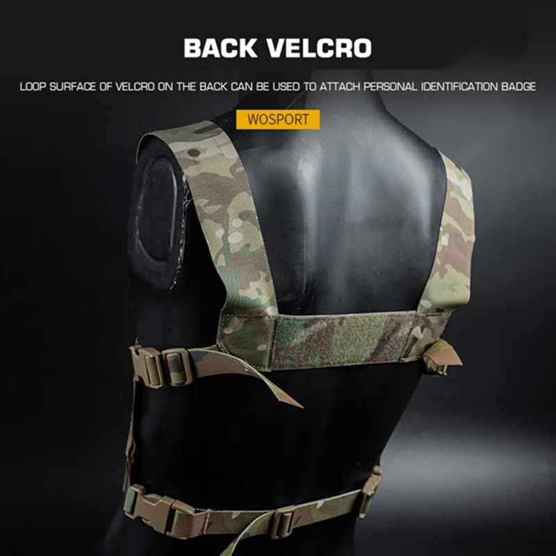 Plataforma de pecho táctica FCPC, Mini arnés, estilo Ferro, plataforma de pecho de expansión táctica, accesorios Airsoft - imagen 3