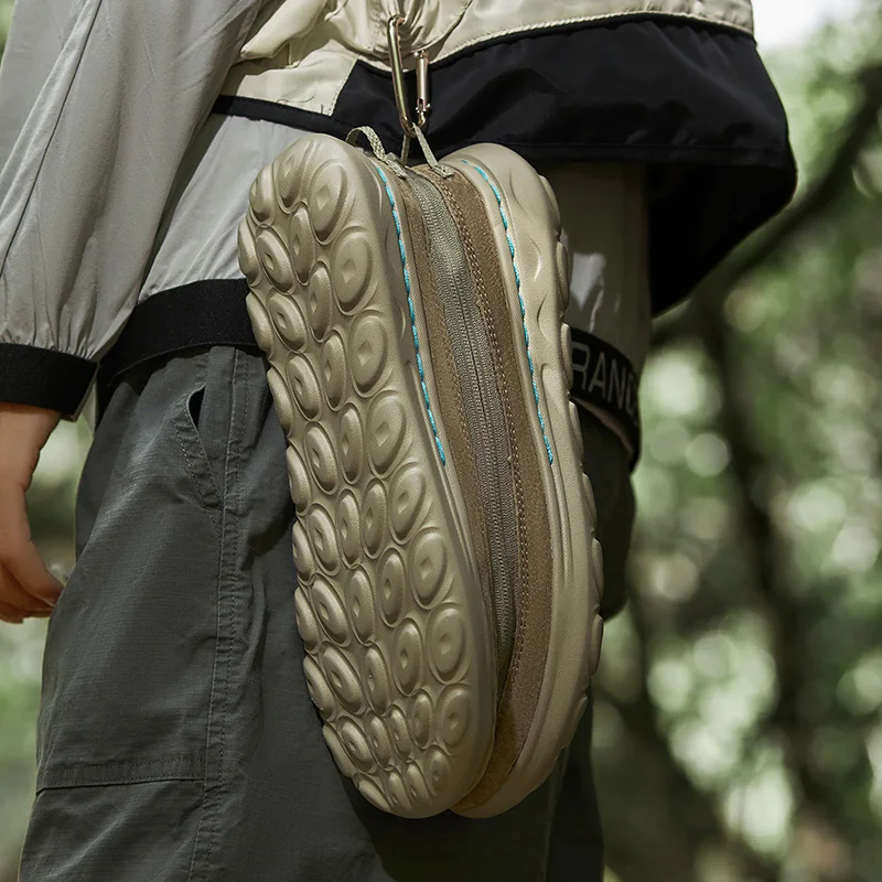 O.Z.THESHI, zapatos de senderismo transpirables, botas de trekking de malla, zapatillas deportivas para exteriores, zapatos ligeros informales de montaña con elásticos en el tobillo - imagen 5