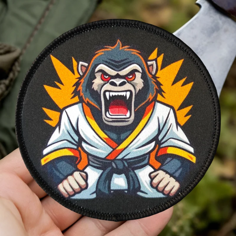 Parches de Judo con Estampado de Mono, Parches Tácticos con Gancho y Bucle para Chalecos, Gorras, Insignias de Moral, Mochilas, Pegatinas, Brazaletes para Ropa - imagen 2