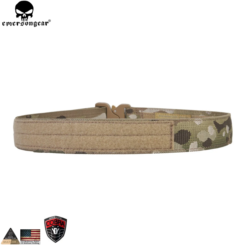 Emersongear-Cinturón táctico de 1,5 pulgadas, cinturón de tirador con gancho y bucle, cinturón táctico de camuflaje múltiple de nailon para caza Emerson EM9301 - imagen 3