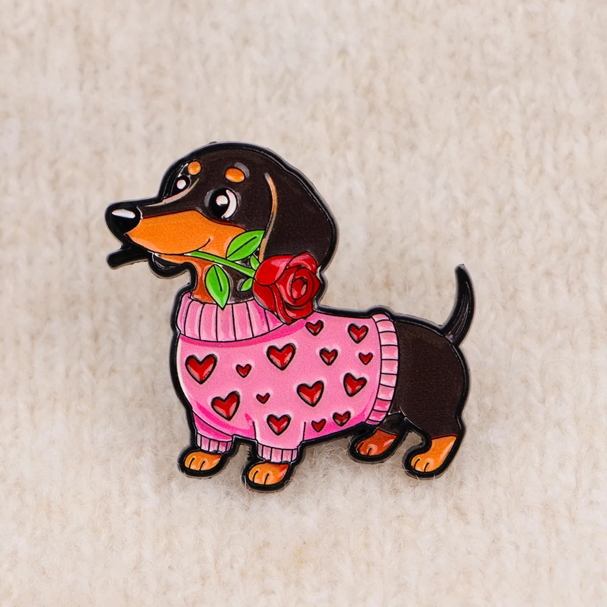 Par de broches decorativos