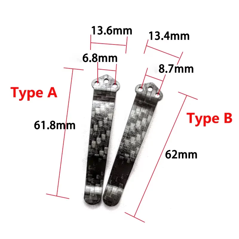 Clip trasero de bolsillo de titanio para cuchillo, 2 tipos, para Benchmade 710 551 940 Griptilian Emerson CQC ZT 0630 Spyderco C81 C11 C10 C41 C149 - imagen 4