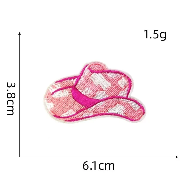 Parche para planchar bordado, pegatina Te amo, cinta de corazón de dibujos animados, insignia de Serie de corazón rosa, parches cosidos para planchar para ropa - imagen 4