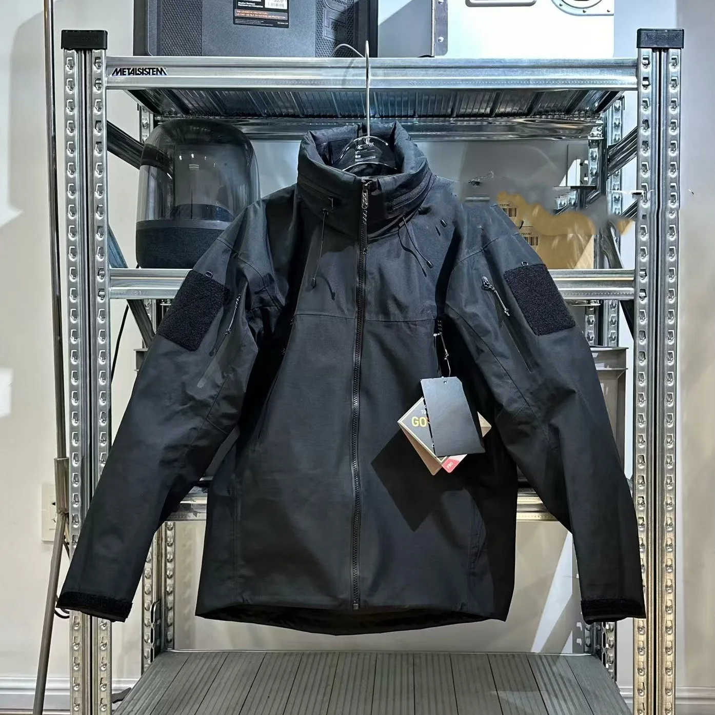 Traje de asalto individual Nylon 66 Stormsuit hombres mujeres Casual al aire libre impermeable cinta laminada sellado caza Trekking chaqueta - imagen 3