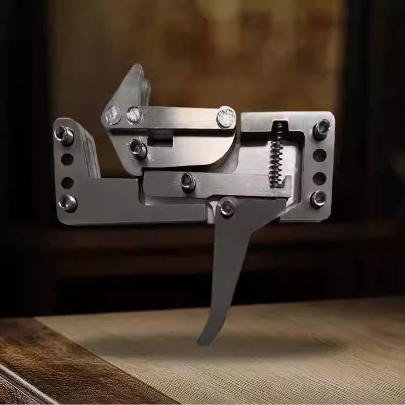 Mini garra de cuerda montada en adelante de doble mandíbula, ayuda de liberación de gatillo de bloqueo mecánico de acero inoxidable - imagen 4