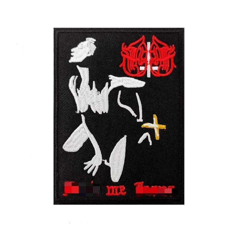 Marduk-Transferencia de hierro con letras personalizadas para ropa, parches negros y dorados, Camisa vaquera, pegatinas tácticas, bordado - imagen 3
