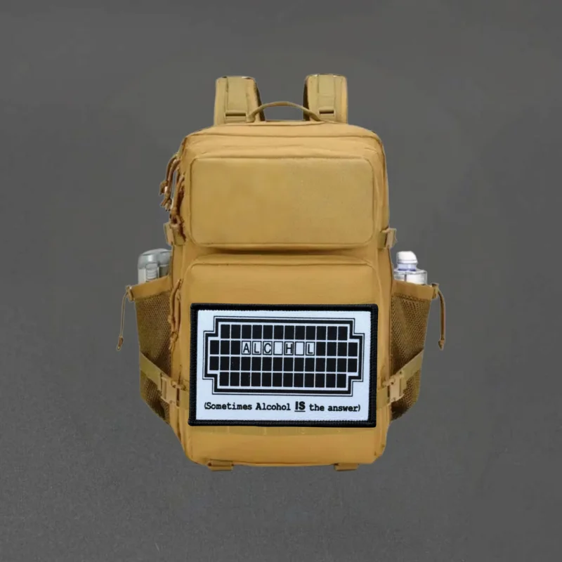 A veces el Alcohol es la respuesta parche estampado chaleco táctico gancho y bucle insignia moral mochila pegatinas brazalete parches para ropa