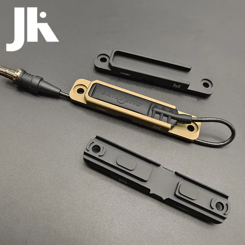 Panel de bolsillo para linterna SF M300 M600, ranura de interruptor remoto CNC con interruptor de presión SF, compatible con MLOK Keymod Scout, accesorios de luz - imagen 3