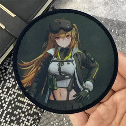 Brazalete de la serie Front Line para niña, brazalete personalizado con gancho y bucle, parche táctico militar, pegatinas para mochila de chica hermosa