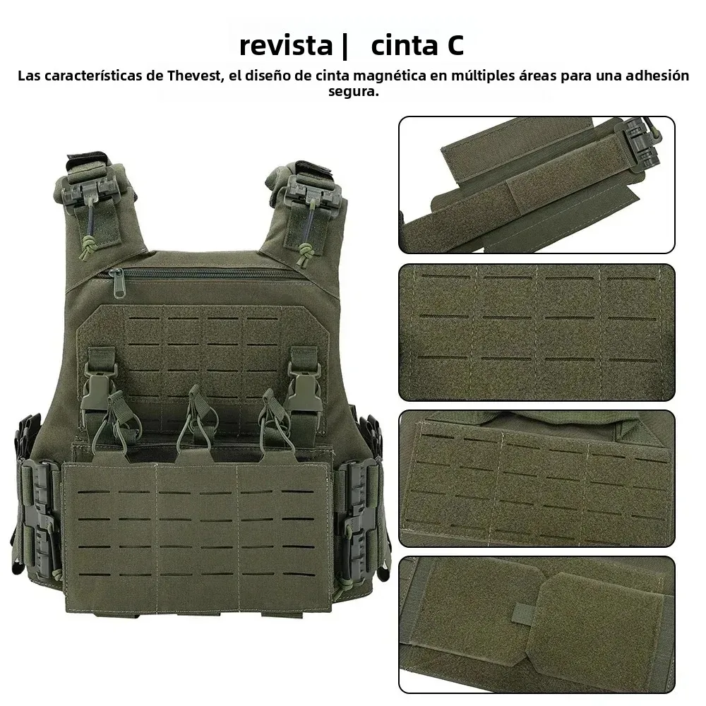 Chaleco táctico VCU portador de placa ligero con bolsa de revistas - imagen 4