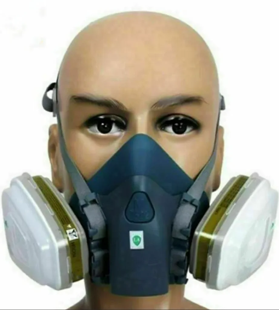 Respirador para la industria 6200 6800 serie 7502, máscara facial de Gas para pulverización de pintura, cubierta de soporte de filtro de retenedor de cartucho 501 - imagen 5