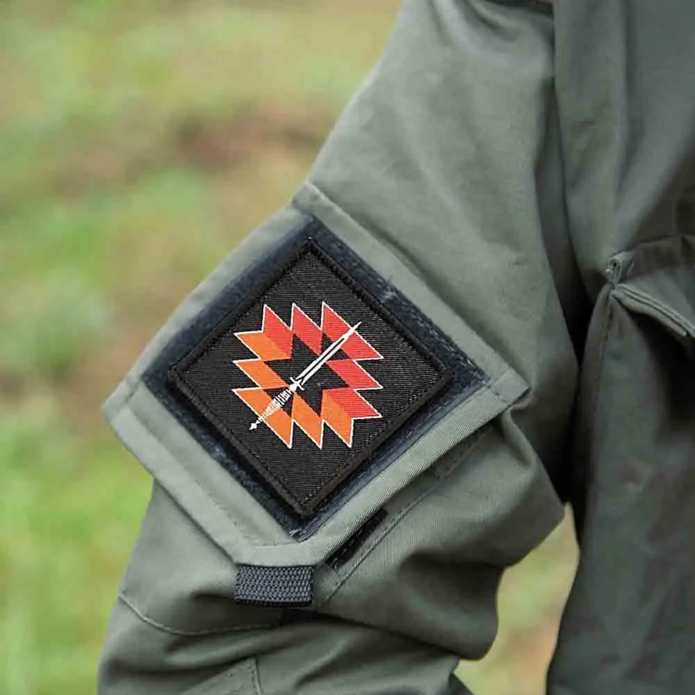 Parche táctico de Canyon negro, parches bordados con gancho y bucle, brazalete, insignia de moral del ejército militar, pegatinas para mochila - imagen 5